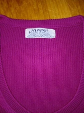 Meggi Hand Loomed 100% Wool Made In Germany Vintage Womens Sweater M