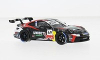 1:43 Ixo Porsche 911 992 Gt3 Cup #69 Winner Cup Zolder 2024 Rovanpera GTM177.22