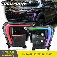 Pair RGB LED Headlights for Ford F150 F-150 14th Gen 2021 2022 2023 Front Lamps (For: More than one vehicle)