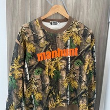 A Bathing Ape Camouflage Sweatshirt XL Back Print, Bape Streetwear