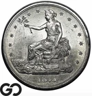 1875-CC Trade Dollar, Seldom Seen This Nice, Sharp RARE BU++ Key Date!