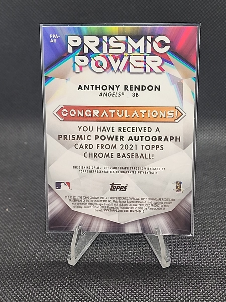 2021 Topps Chrome Prismic Power Silver Auto /99 Anthony Rendon