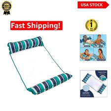 Aqua 4-in-1 Pool Float - Ideal for Tall Adults Up to 250 lbs, 53" x 33"