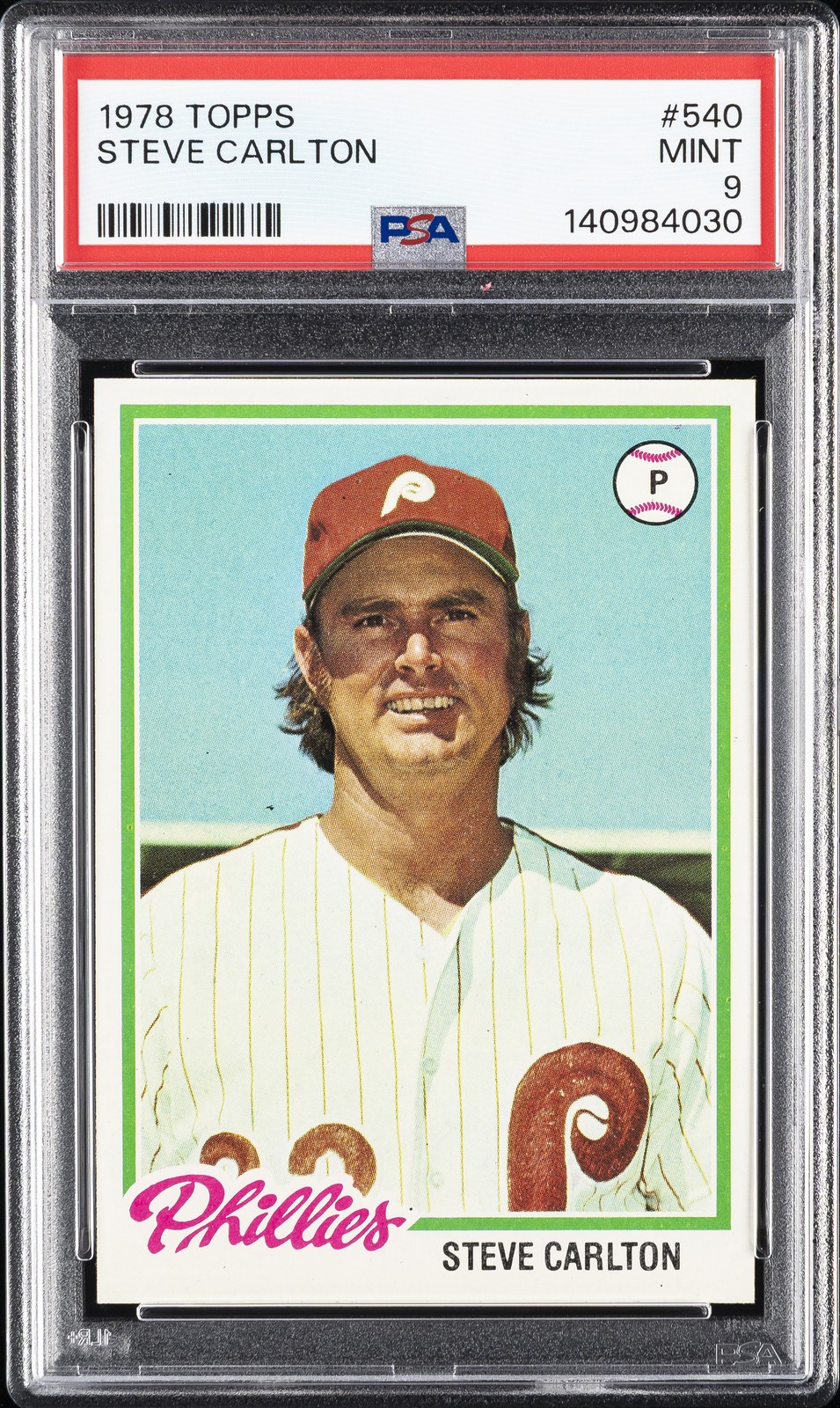 1978 TOPPS #540 STEVE CARLTON PSA 9