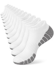 6 Pairs Womens Ankle Socks Athletic Cushioned Running Low Cut Cotton Socks Wi...