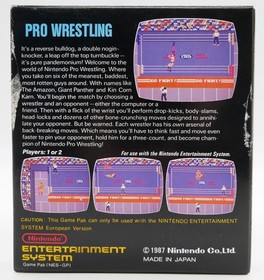 Pro Wrestling | Nintendo NES | CIB boxed completo di scatola originale