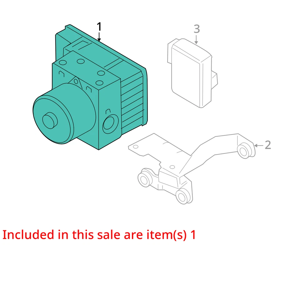 ABS Pump Anti-Lock Brake Part Assembly With Traction Control Fits 01-10 BEETLE 1 - Imagem 3 de 4