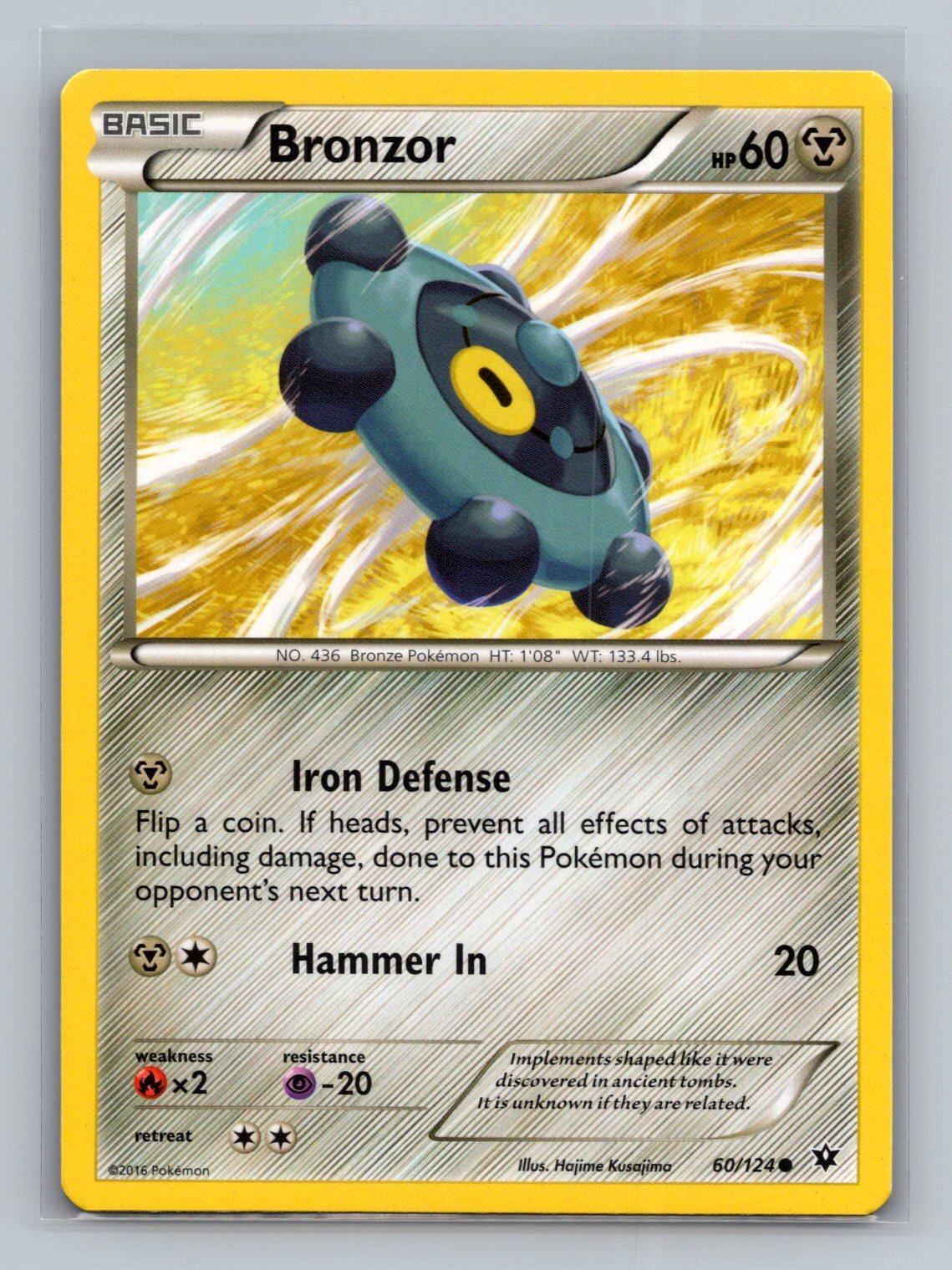 Bronzor 60/124 Common Fates Collide Pokemon Near Mint