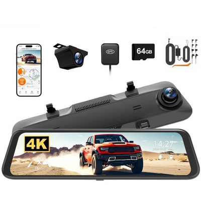 #ad WOLFBOX G850 PRO 4K Mirror Dash Cam with ADAS amp; BSD 5.8GHz WiFi Voice Control $109.99