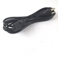 Black Power Cable 6 ft NEMA 5-15P to IEC 60320 C13 Female 1:1