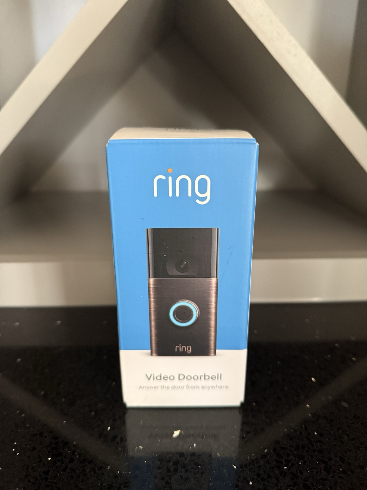 Ring Video Doorbell 2nd Gen Venetian Bronze Wireless 1080p HD Rechargeable Battery-image