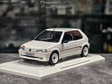 NOREV 1:18 Peugeot 106 S16 1998 Diablo White Alloy model car