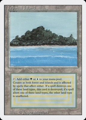 MTG Tropical Island  - 3rd Edition / Revised #288