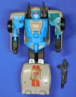 TRANSFORMERS G1 SIREN WITH HEADMASTER QUIG 1988 COMPLETE VINTAGE HASBRO