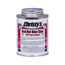 Christys RH.RHBV.HP.36 Red Hot Low VOC Blue Glue PVC Cement 8 oz.