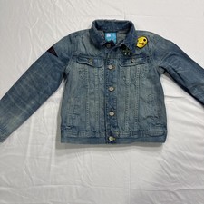 Girl  s Gap Kids girls Blue Denim Button Up Jean Jacket Size Medium 8-9yr