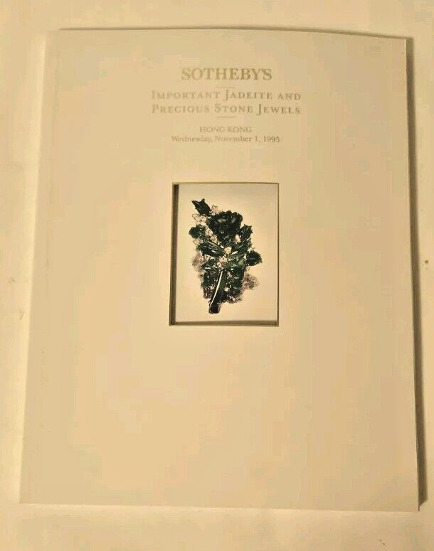 Sotheby's Important Jadeite and Previous Stone Jewels Hong Kong November 1, 1995