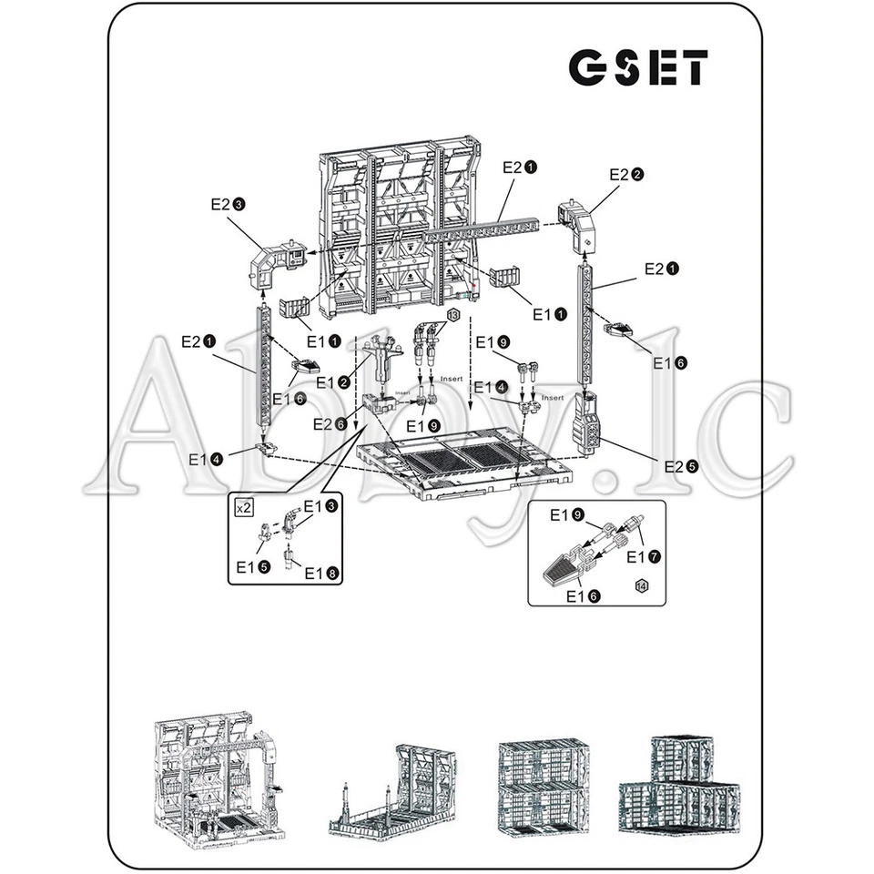 Machical Chain Case Machine Nest Action Base G Set for HG RG 1/144 Model Figures - Image 2 of 4