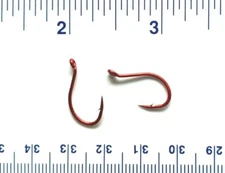 100 Matzuo 113060 (413062) Red Chrome Octopus Fish Fishing Hooks size 4