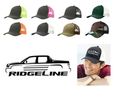 Honda Ridgeline Truck Color Outline Design Trucker Hat Cap