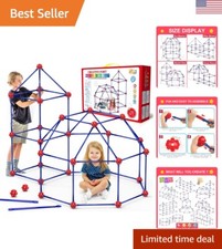 Ultimate 140-Piece Fort Building Kit for Kids: Creative STEM Construction Toys