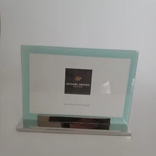 Picture Frame Michael Graves Glass Metal Clip 4.25"x6.25" Changeable FAST SHIP!