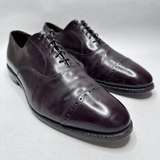 Allen Edmonds "Fifth Avenue" Cap-Toe Oxfords 11 C Burgundy Red Dress Shoes