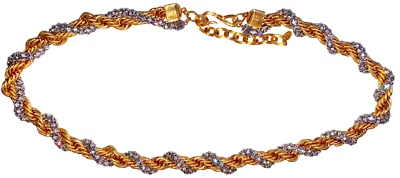 Zara - Chain Gold Belt Swarovski Strass gürtel Size M NEW Y2K Chic Elegant Party - Bild 1 von 4