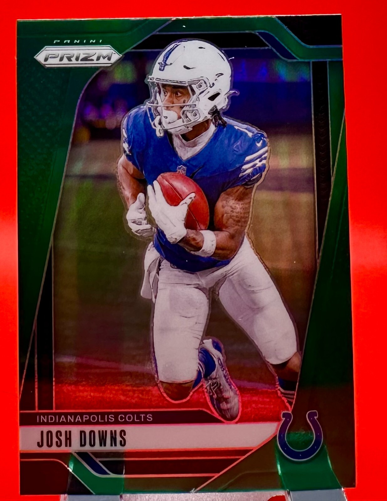 2023 Panini Prizm Green Prizm - Rookies #345 Josh Downs (RC)