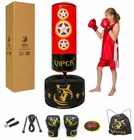 Kids Junior Children Boxing Punch Bag Set Free Standing Gloves Toy Fitness Gym