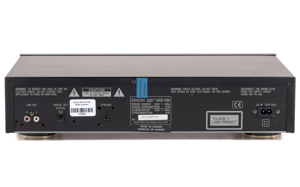 Denon DCD-735 CD Player + FB / CD-R RW Toslink / gewartet 1 Jahr Garantie [2] - Bild 4 von 4
