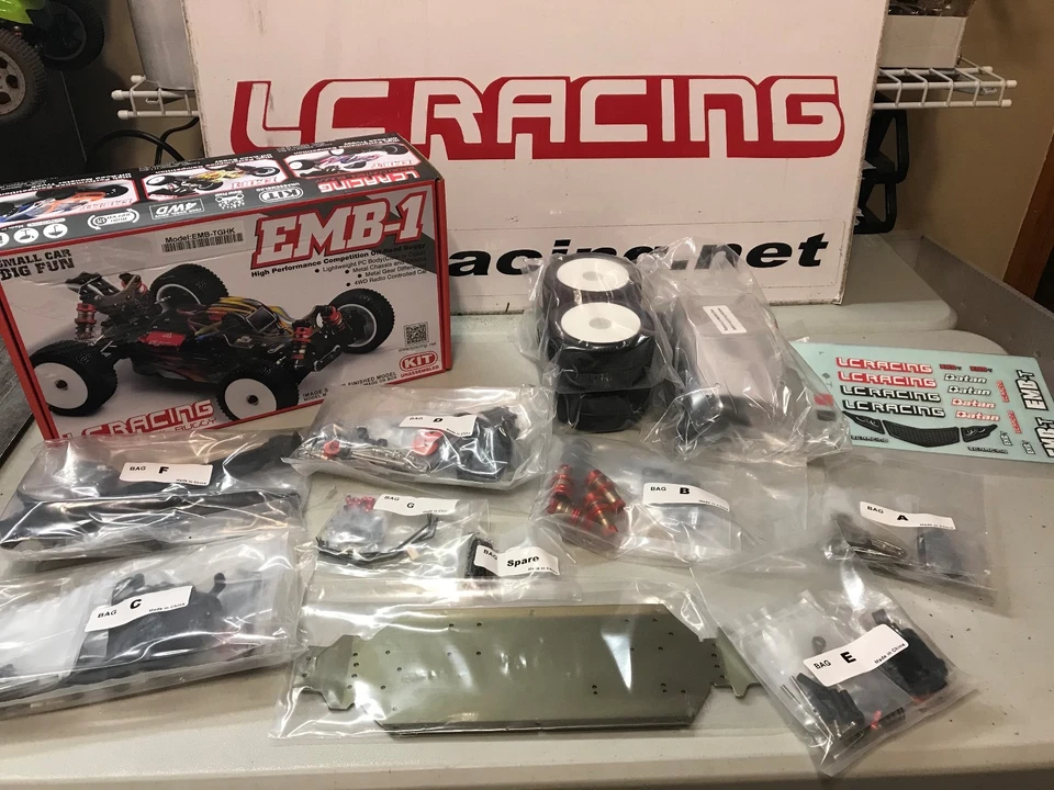 LC RACING 1/14 Off Road 4WD RC Brushless Truggy KIT Unassembled #EMB-TGHK - Image 3 of 4