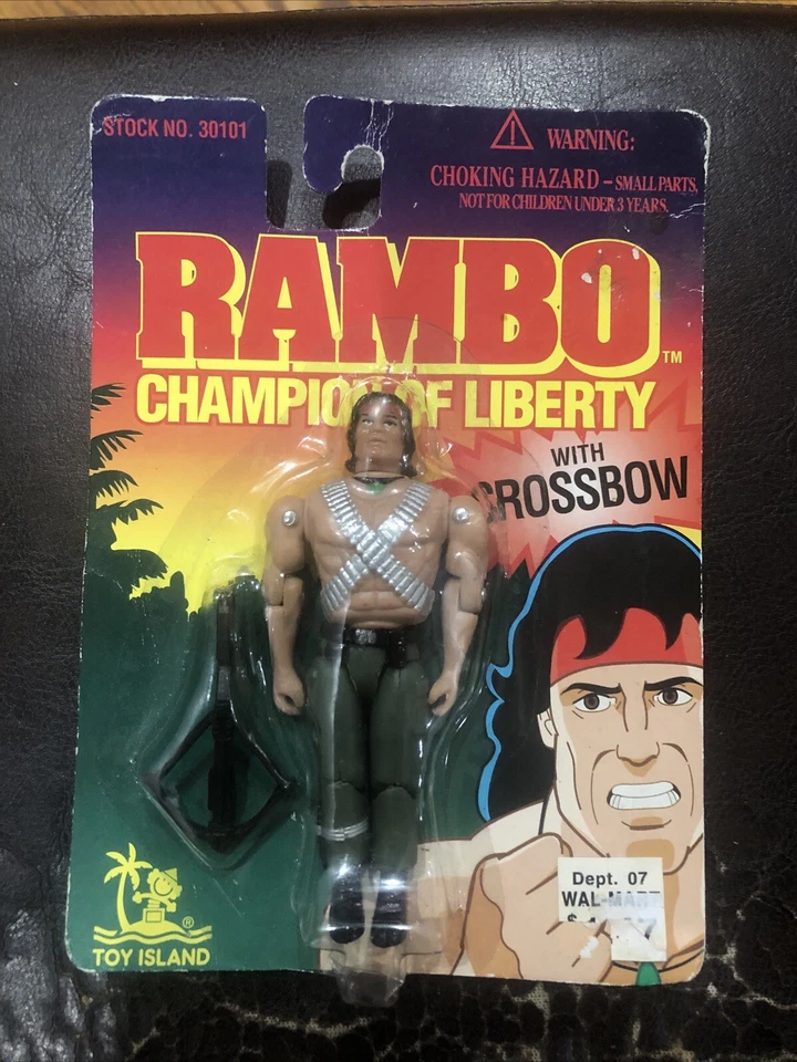 NEW🔥1995 Toy Island RAMBO Champion Of Liberty FACTORY SEALED BLISTER PACKAGE🔥 - Image 2 of 4