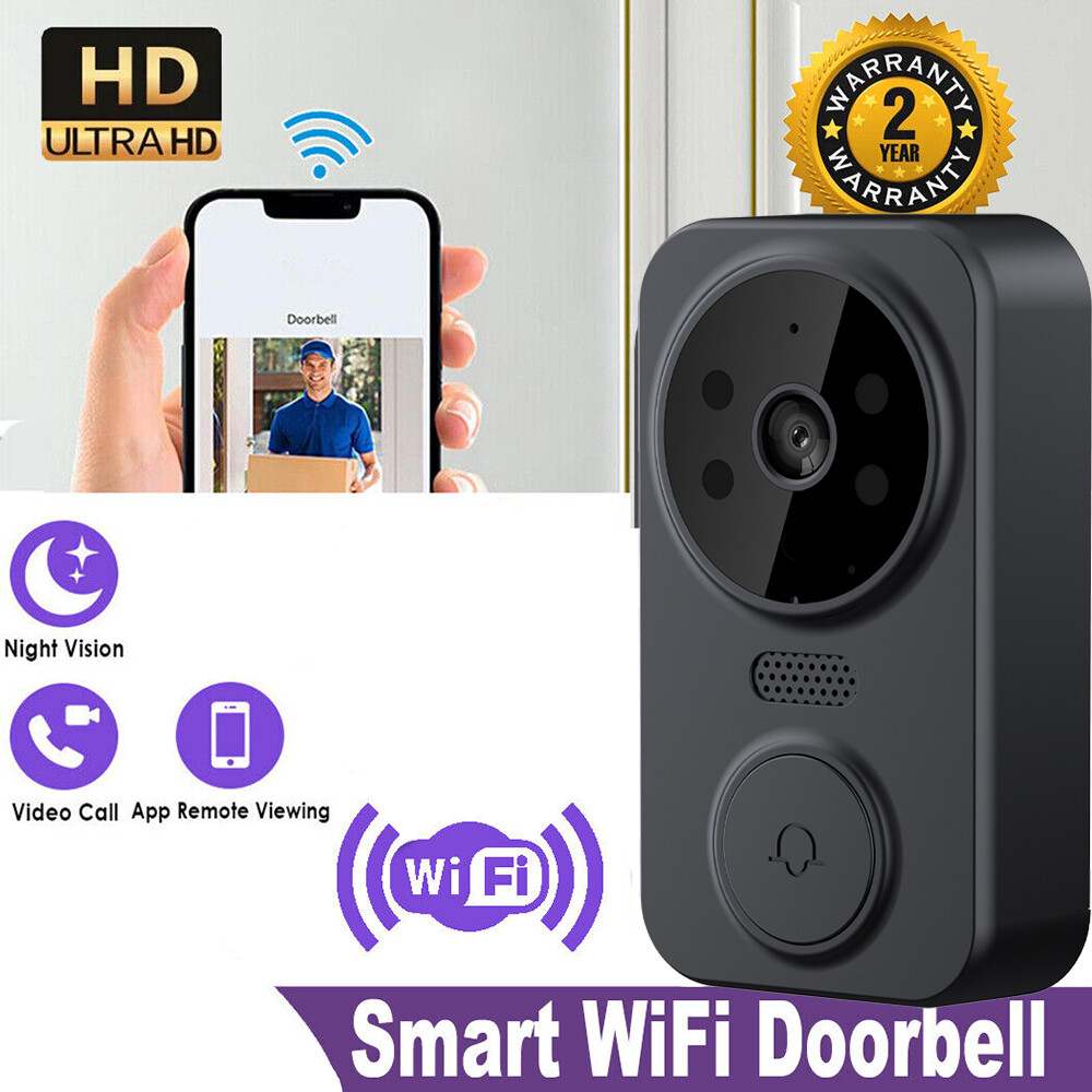 Smart WiFi Video Doorbell Wireless Security Camera with Phone Intercom