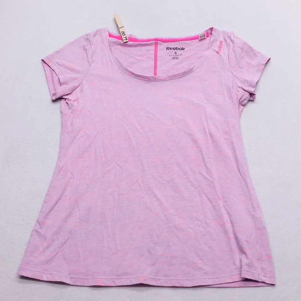 Camiseta Reebok Pullover Active Manga Corta Mujer Talla Pequeña S Rosa Foto 2 de 4