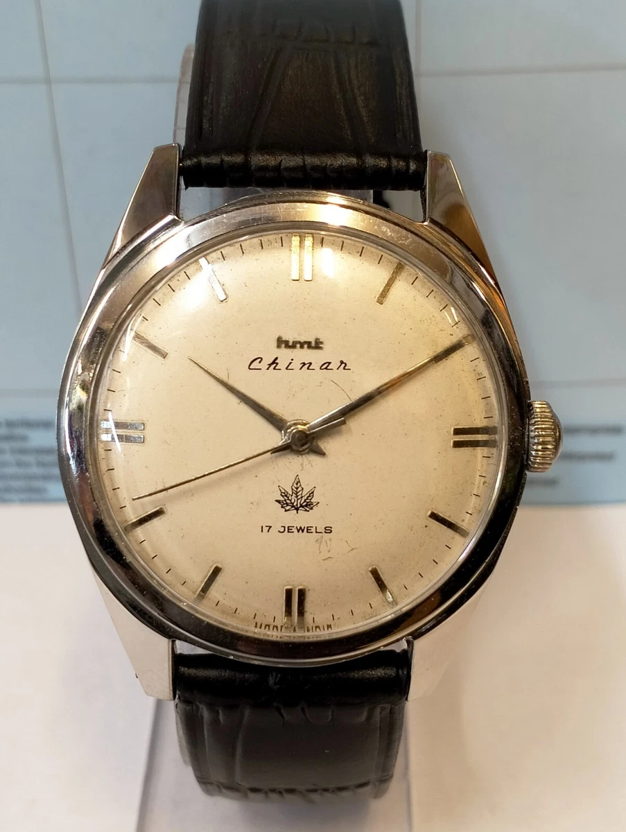 ORIGINAL HMT CHINAR 17 JEWELS WINDING 140178 INDIA MEN S FULL WORKING VINTAGE