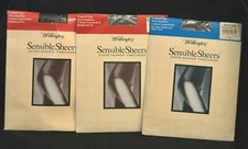 3 Pair Worthington Sensible Sheers Shaper Pantyhose Grey Black Average Small-C1