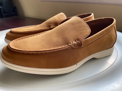 ALFANI PORTER SLIP ON LOAFER SNEAKER SHOE MENS SIZE M CAMEL NEW
