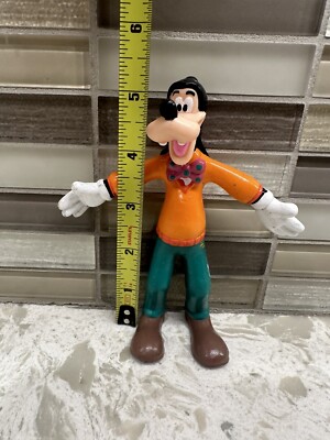goofy様 Vintage Walt Disney Just Toys Figure Bendable Goofy 5” Tall No Hat