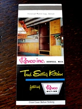 Vintage Matchbook: Revco Bilt-In Kitchens, Deerfield, MI