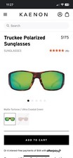 kaenon sunglasses Truckee Matte Tortise-gold Glass Ultra Plus Coastal Green