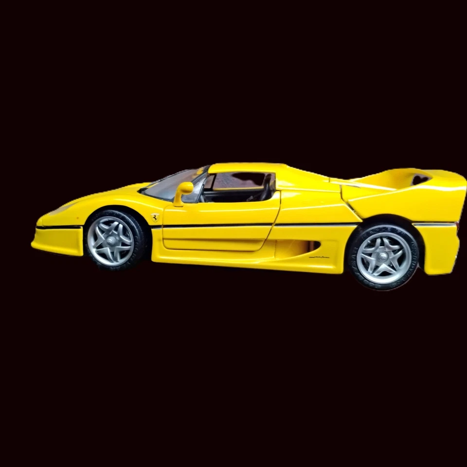 Hot Wheels Ferrari F50 Amarillo Negro 1:18 1998 Mattel Foto 2 de 4