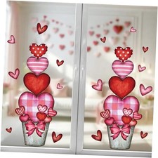 Valentines Day Decorations: 4 Sheets Extra Large Rustic Heart Flower Pot