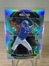 Tommy Specht 2022 Panini Prizm Draft Picks Texas Rangers #PDP169 Silver Prizm!