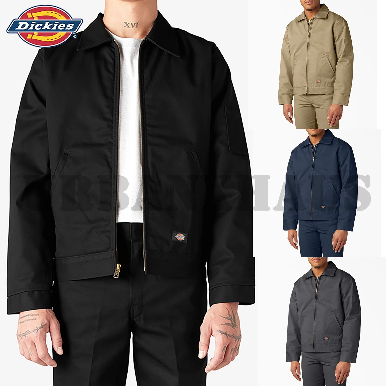 Dickies Men's TJ15 Insulated Lined Quilted Eisenhower Zip Up Work Jacket XS-5XL
Opens in a new windo