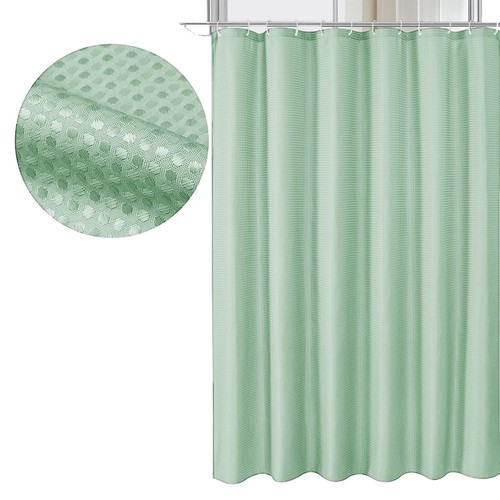 Stylish For Shower Curtain with 12 Hooks Waterproof for Chic Bathroom Look - Picture 5 of 31