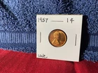 Lincoln Wheat Penny 1957 Unc Red
