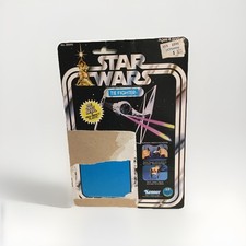 Star Wars Original Cardboard Backing ONLY For Tie Fighter Toy Kenner 1978 As Is