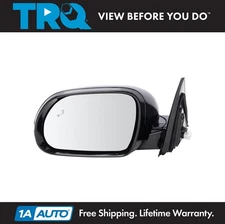 TRQ Side View Mirror Power Heated Blind Spot Texture Base LH Side for Kia Soul