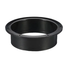 6" Duct Connector Flange ABS Ducting Airflow Tube Vent Connector Black
